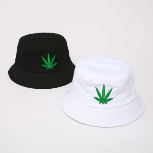 Men Women Maple Leaf Bucket Hat