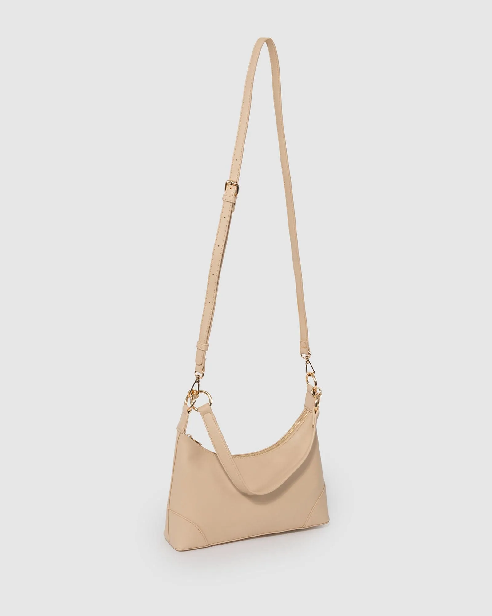 Natural Michayla Baguette Shoulder Bag