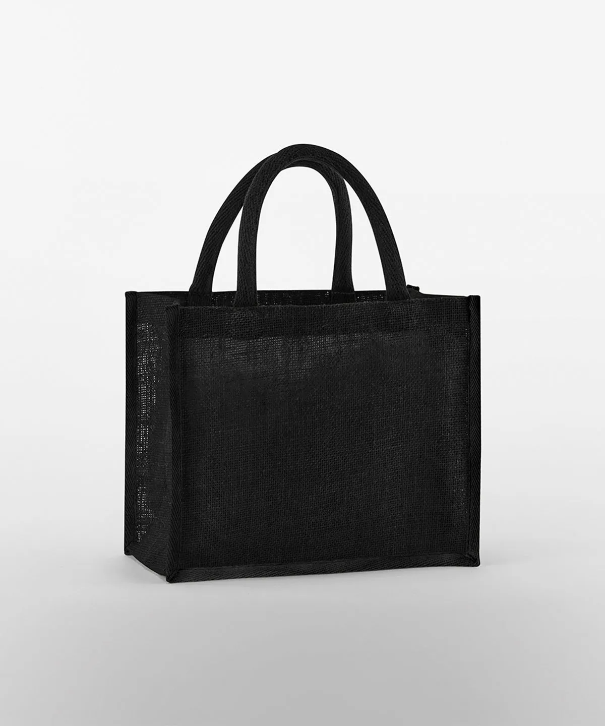 Natural starched jute midi tote | Natural/Navy