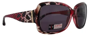 Olympia, High-End Line Bifocal (Clear On Top) v for Women OR Non-Bifocal Readers Sunglasses (Pink Tortoiseshell) NY Fifth Avenue