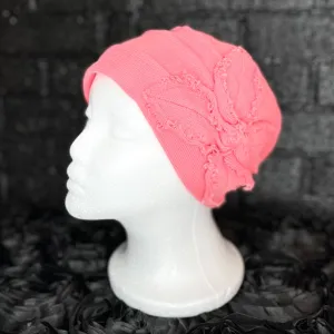 Parkhurst Cotton Butterfly Cotton Beanie Coral Blush