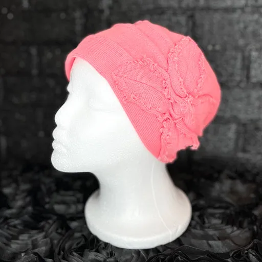 Parkhurst Cotton Butterfly Cotton Beanie Coral Blush