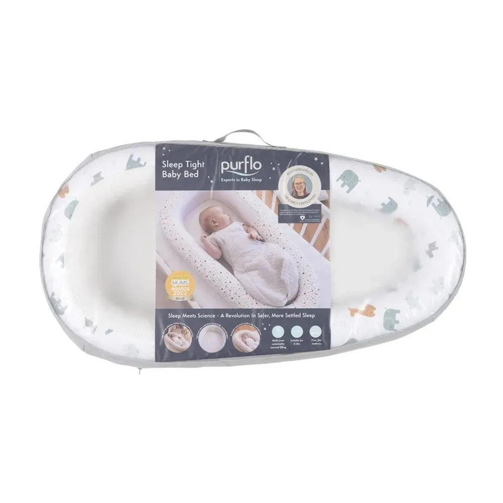 Purflo Sleep Tight Baby Bed -  Animal Safari