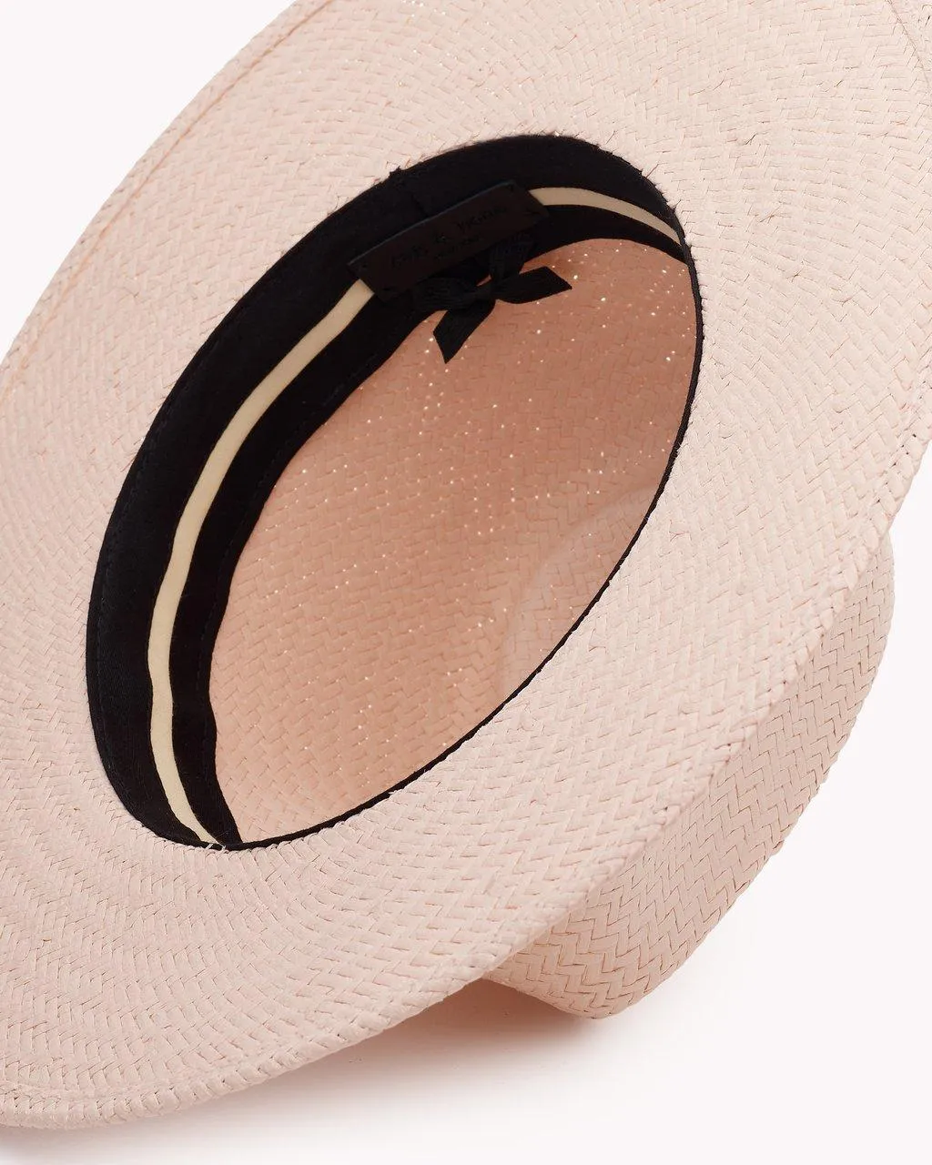 Rag & Bone - Packable Straw Fedora in Blush