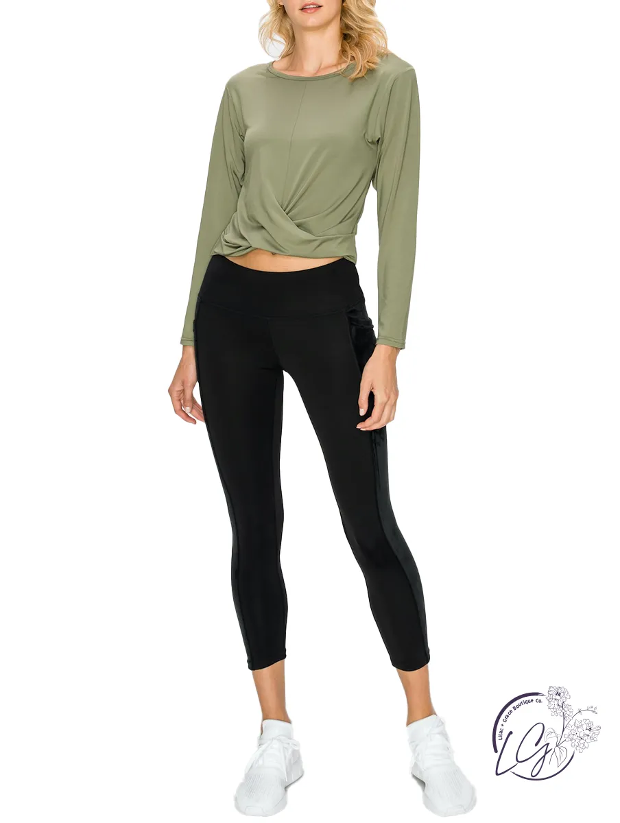 Ready to Run Cropped Long Sleeve