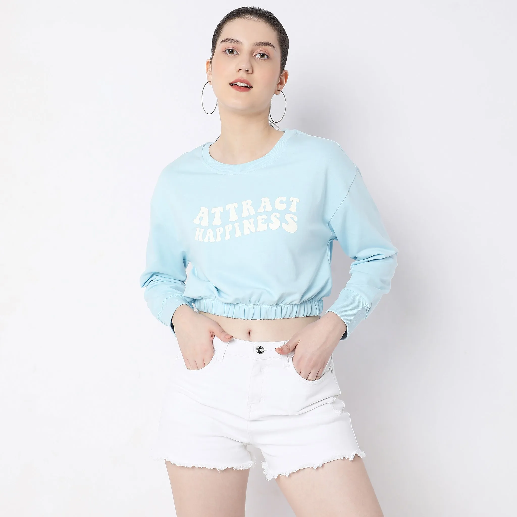 Regular Fit Graphic Sweatshirt