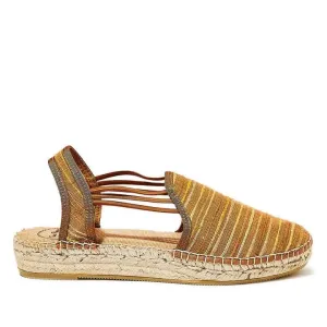 Renewed Embroidered Cotton Blend Wedge Espadrille for Women - Noa-SN