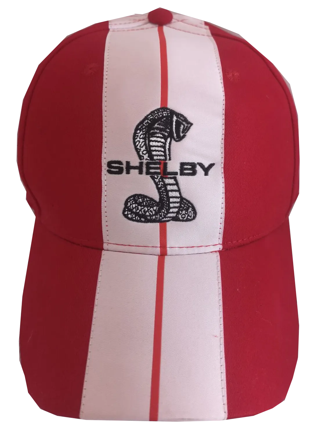 Shelby Cobra Official Red Hat- White stripes