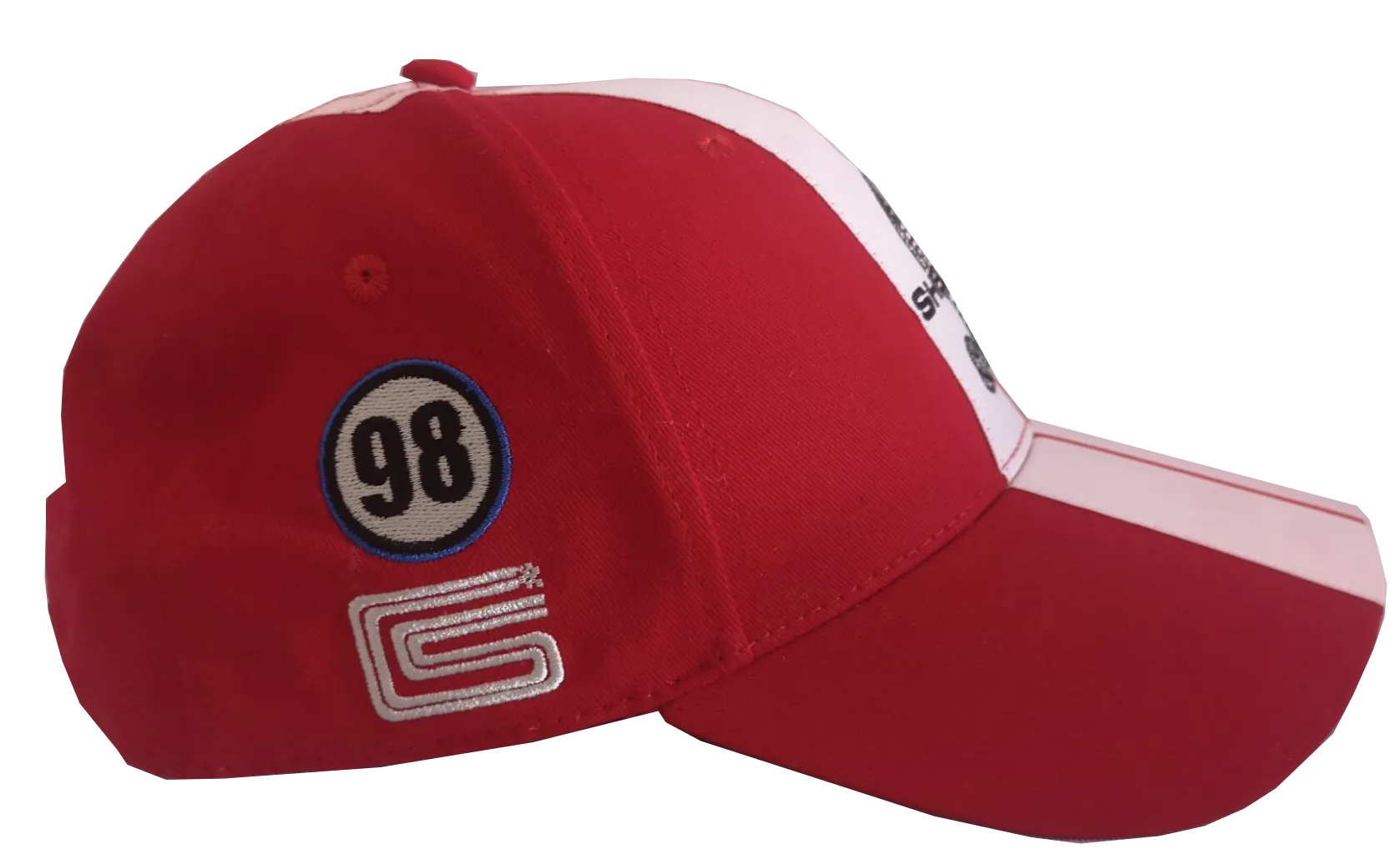 Shelby Cobra Official Red Hat- White stripes