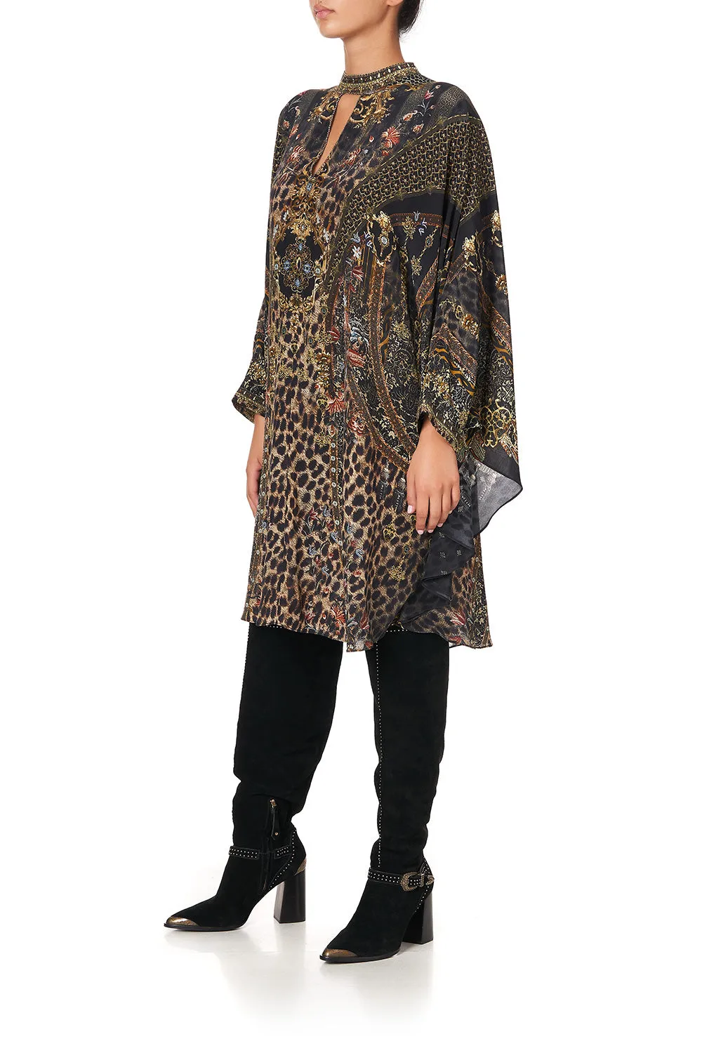 SHORT KAFTAN WITH HIGH NECK ABINGDON PALACE