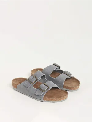 SOLEPLAY Grey Cork Leather Sandals