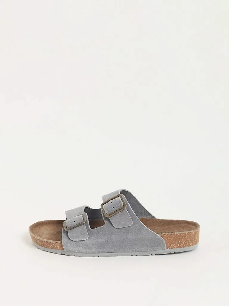 SOLEPLAY Grey Cork Leather Sandals