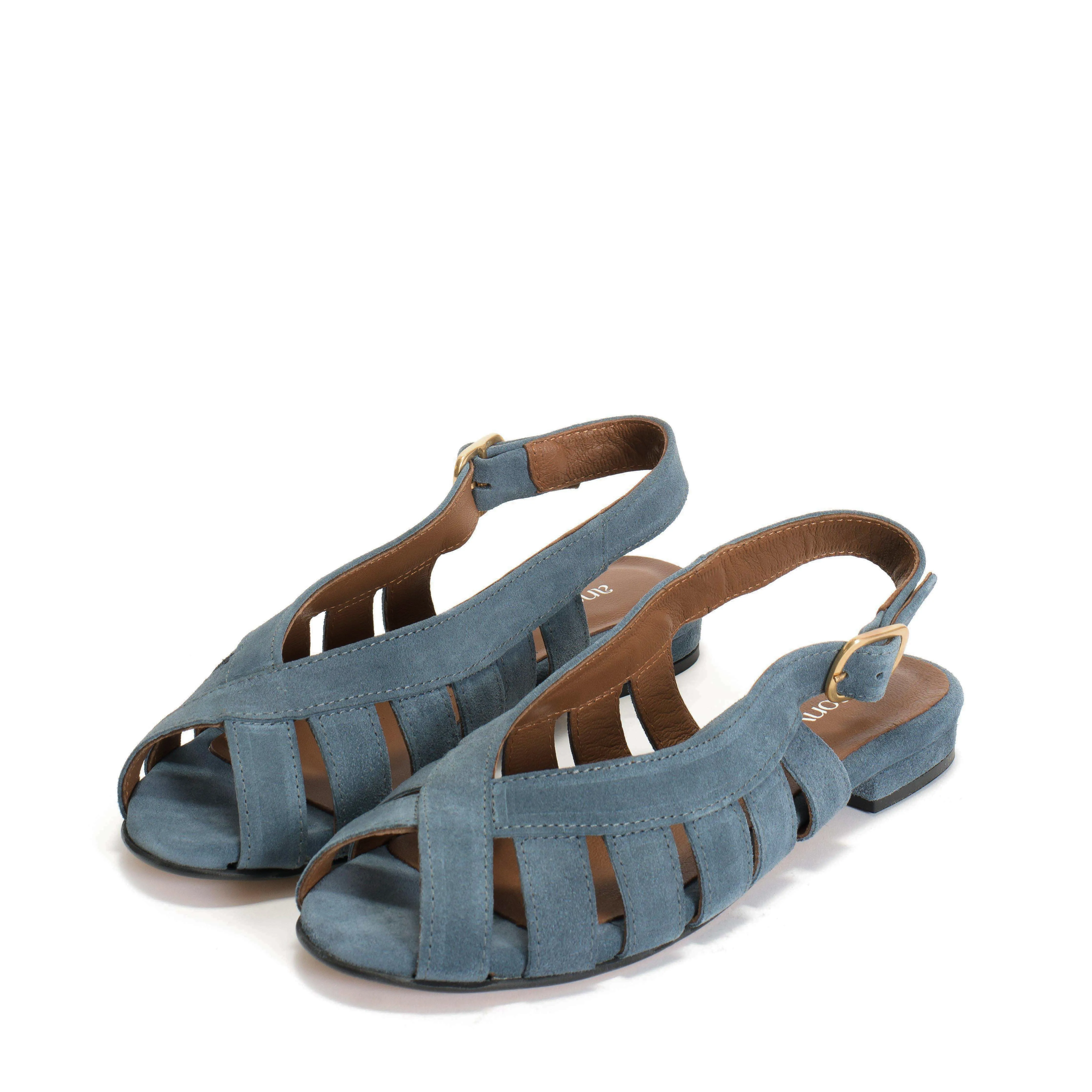 Sophie 20 Calf suede Denim blue