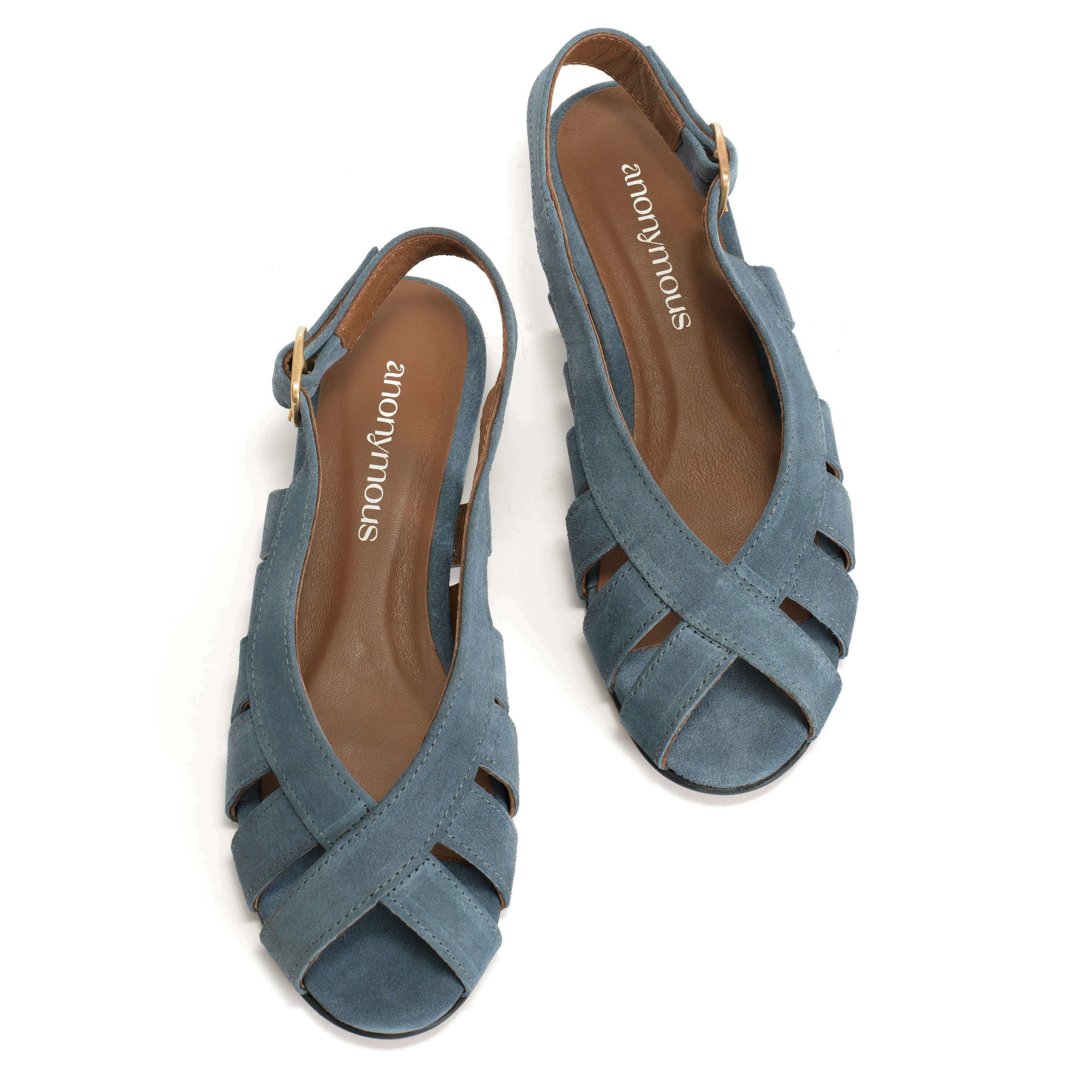 Sophie 20 Calf suede Denim blue