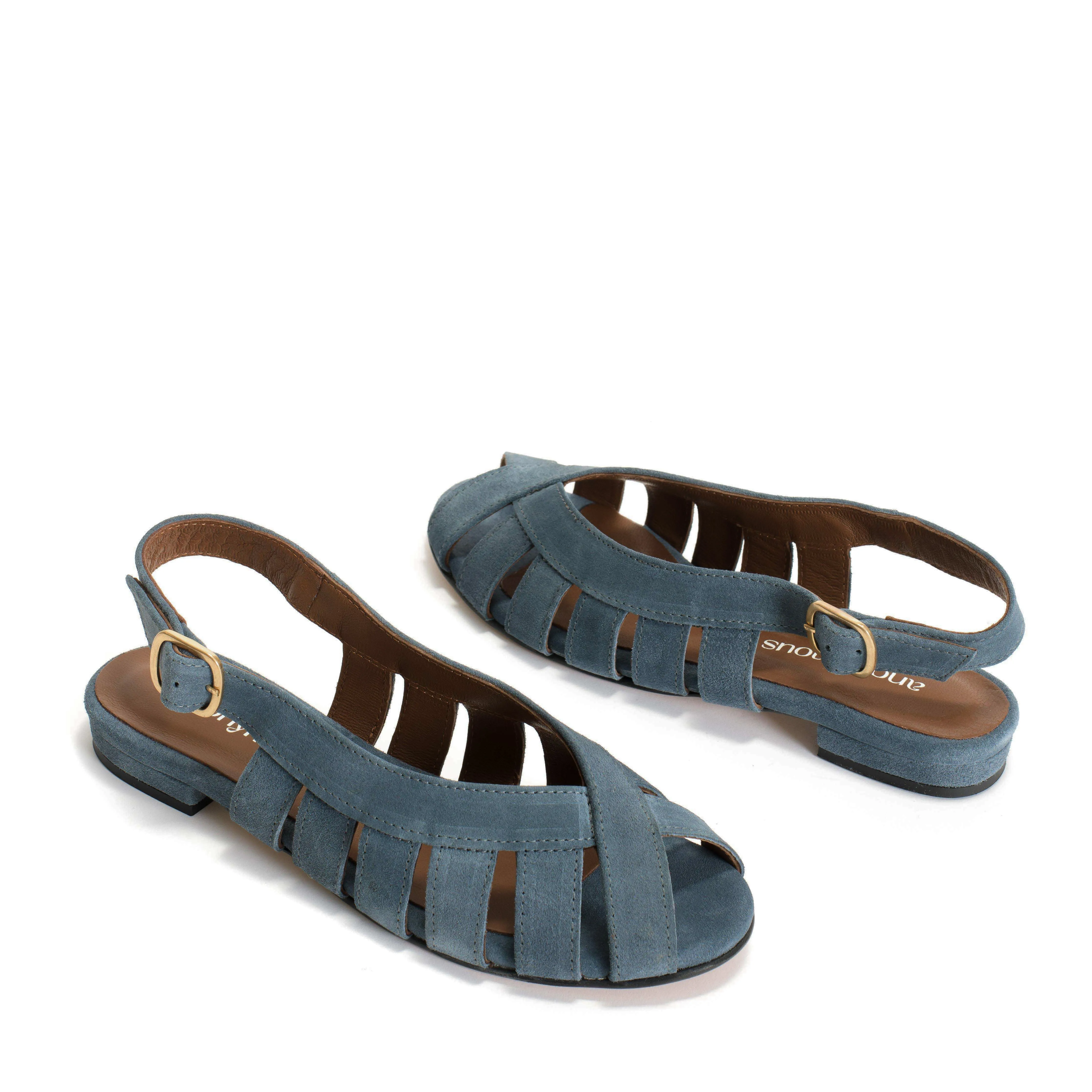 Sophie 20 Calf suede Denim blue