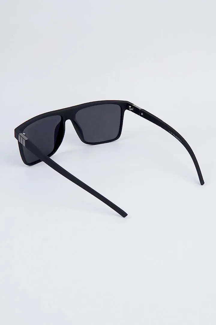 Square Oversized Sunglasses - Black