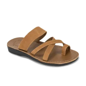 The Good Shepherd - Leather Toe Loop Sandal | Tan Nubuck