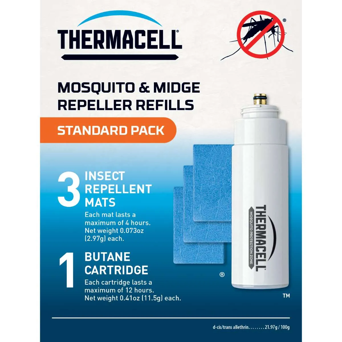 Thermacell Backpacker Mosquito Repeller Mat & Gas Refills