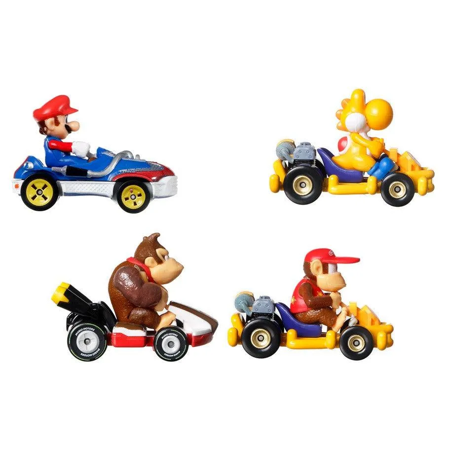 Toy Cars | Hot Wheels: Mario Kart Set of 4 | Mattel