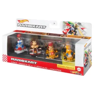 Toy Cars | Hot Wheels: Mario Kart Set of 4 | Mattel