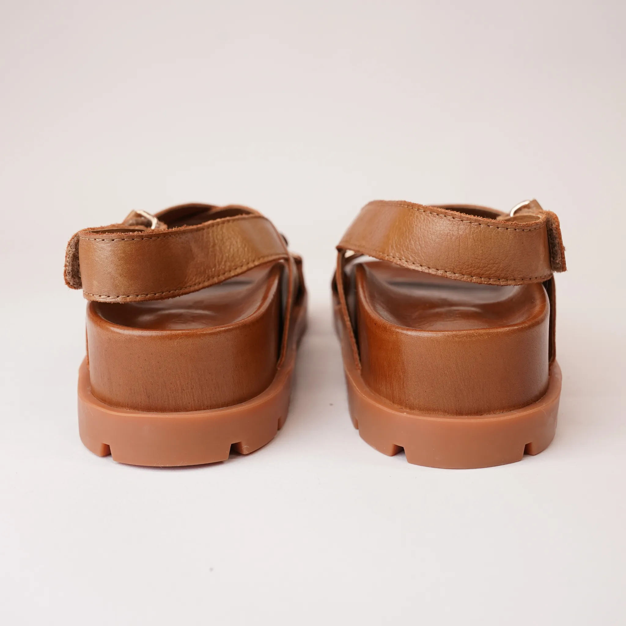 Ubari Toffee Leather Sandals