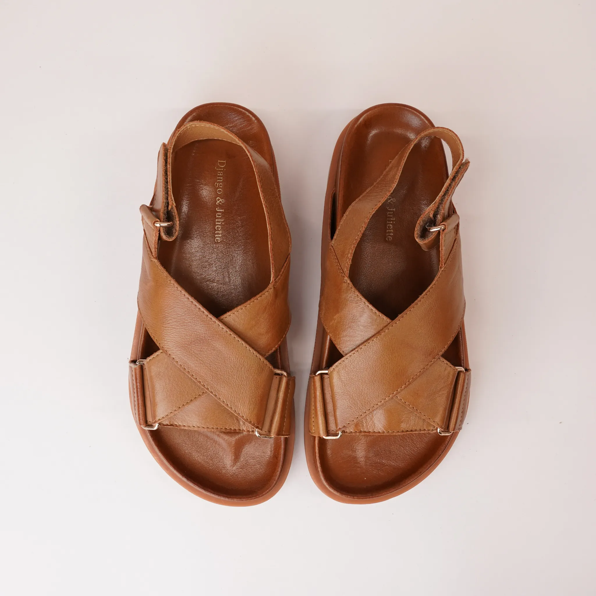 Ubari Toffee Leather Sandals